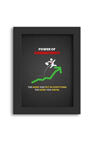 ALAYRA International ملصقات تحفيزية من ALAYRA بعنوان "قوة الاستمرارية" - اقتباسات - ملصق جداري للدراسة - ملصق تحفيزي إيجابي