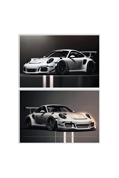 ALAYRA International ملصق سيارة ALAYRA، لوحة جدارية قماشية، ملصقات 911 GT Tur...