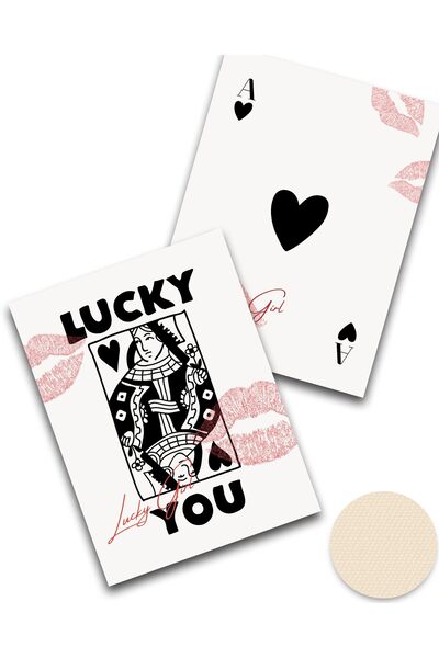 ALAYRA International ALAYRA Unframed Trendy Ace of Hearts Wall Art, 16x20in C...