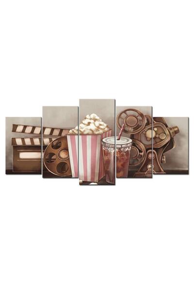 ALAYRA International ALAYRA 5 Piece Canvas Wall Art Classic Old Fashion Film ...