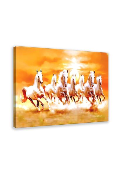 ALAYRA International ALAYRA Seven Lucky Running Wild Horses Art Animal Wall A...