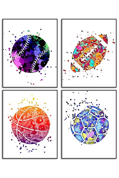 ALAYRA International مجموعة ملصقات جدارية رياضية لتزيين غرفة الأولاد من ALAYR...