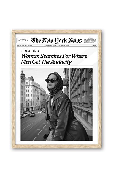 ALAYRA International لوحة جدارية مؤطرة عصرية من خشب البلوط الطبيعي من ALAYRA،...