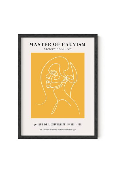 ALAYRA International ملصق ألايرا ماتيس - فن جداري بسيط، رسومات خطية، ملصقات ف...