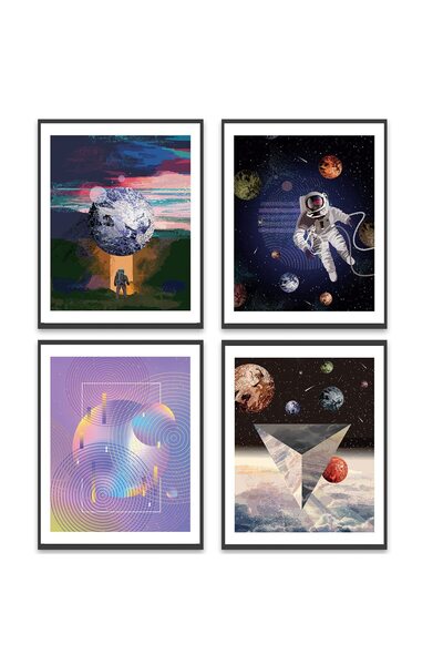 ALAYRA International ALAYRA Abstract Galaxy Outer Space Room Wall Decor Scien...