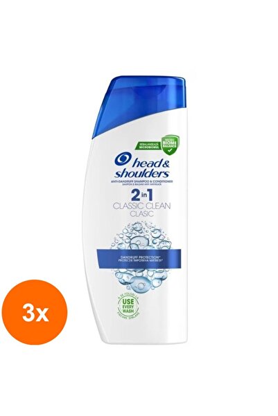 Head & Shoulders Set 3 x Sampon 2In1 Classic Clean, 330 ml