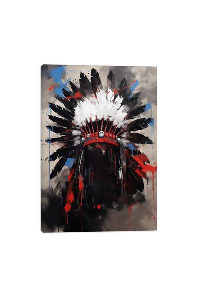 ALAYRA International ALAYRA Native American Canvas Wall Art, Native American ...