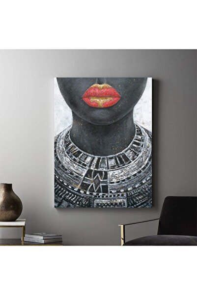 ALAYRA International لوحة جدارية قماشية من ALAYRA مقاس 24 × 32 بوصة: فتاة أفر...