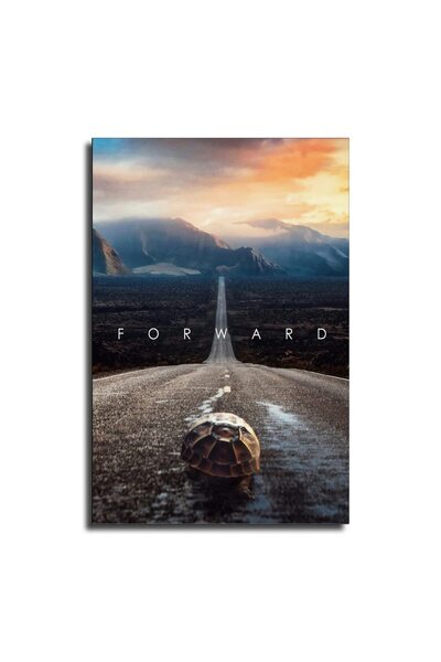 ALAYRA International ملصق ألايرا "انطلق للأمام": العقلية هي كل شيء - اقتباسات ملهمة من رواد الأعمال - اقتباسات إيجابية - لوحة قماشية