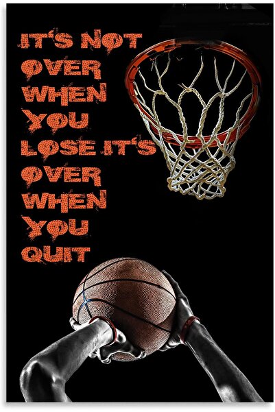 ALAYRA International ديكور كرة السلة من ALAYRA، لوحات جدارية قماشية ملهمة تحم...