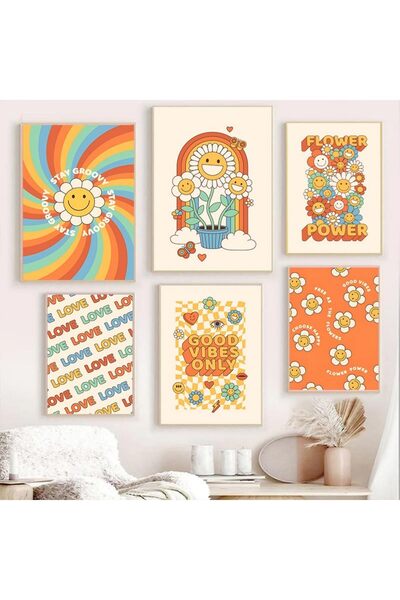 ALAYRA International ALAYRA Lslandmood Picture Poster Set Modern Wall Picture...