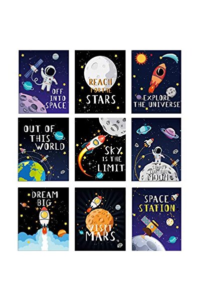 ALAYRA International ALAYRA 9 Pieces Outer Space Decor for Kids Room Boy Bedr...