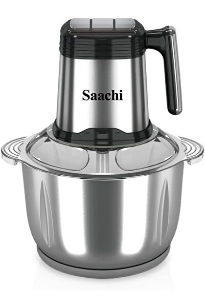 SAACHİ 3L Stainless Steel Electric Food Chopper 350W 4 3D Blades 3 Speeds NL-...