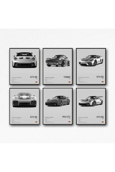 ALAYRA International ALAYRA 911 GT3RS GT2RS Posters Car Posters For Walls Rac...