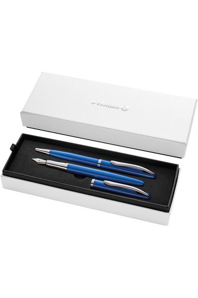 Pelikan Set de 2 pixuri și stilouri Jazz Noble, prezentate într-o cutie cadou...