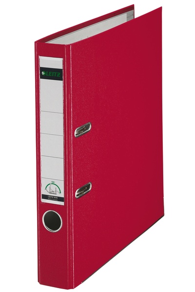 Esselte 180° biblioraft, PP, partially recycled, FSC certified, A4, 52 mm, Leitz red