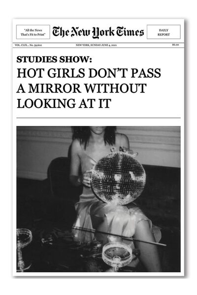 ALAYRA International ملصقات ALAYRA العتيقة ذات الطابع المرح والجذاب للفتيات، مستوحاة من صحيفة نيويورك تايمز، لوحات جدارية قماشية عصرية باللونين الأسود والأبيض