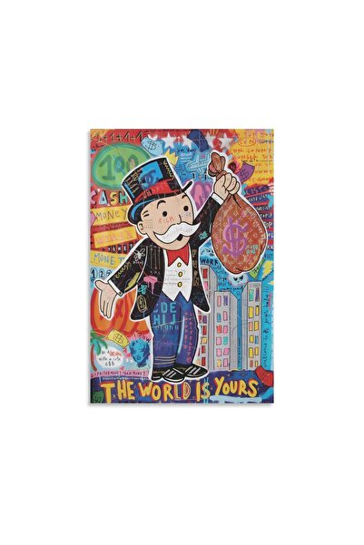 ALAYRA International ALAYRA Graffiti The World is Yours Home Decor Poster Pai...