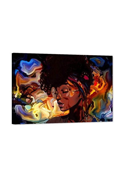 ALAYRA International ALAYRA Girl Canvas Wall Art African American Woman Poste...