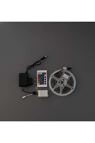 PERİ WINNBOSS RGB LED Şerit 5 Metre 2835 Çip Kumandalı USB Adaptörlü Dekorati...