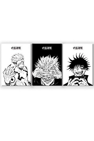 ALAYRA International ملصق أنمي ياباني من ثلاث قطع من ألايرا، لوحة جدارية قماش...