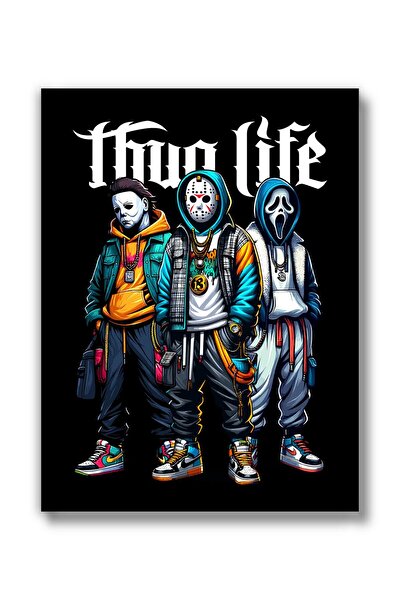 ALAYRA International ألايرا (بدون إطار 12 × 16) أشرار أفلام الرعب جيسون مايكل مايرز هالوين صرخة مايكل