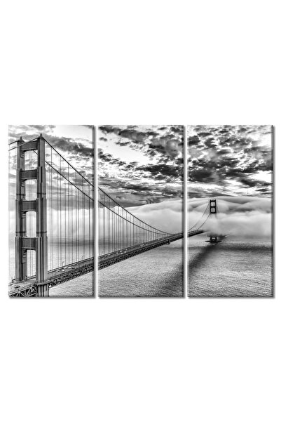 ALAYRA International ديكور مكتب ALAYRA لمدينة سان فرانسيسكو، صور جسر البوابة الذهبية، ملصقات بالأبيض والأسود