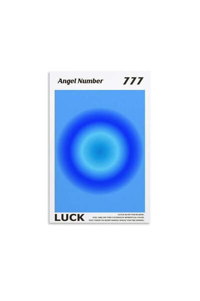 ALAYRA International ALAYRA Colorful Gradient Aura Angel Numbers Poster Aesth...