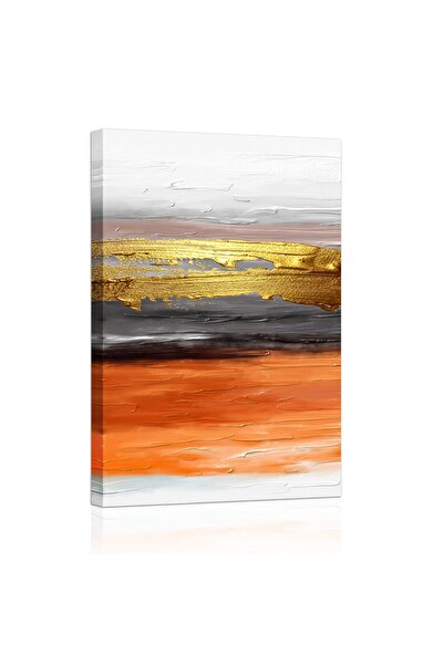 ALAYRA International لوحة جدارية تجريدية برتقالية اللون من ALAYRA: لوحة قماشي...