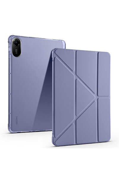 kılıffuarı حافظة لهاتف Xiaomi Redmi Pad 2 من السيليكون ثلاثية الطي مع حامل قا...