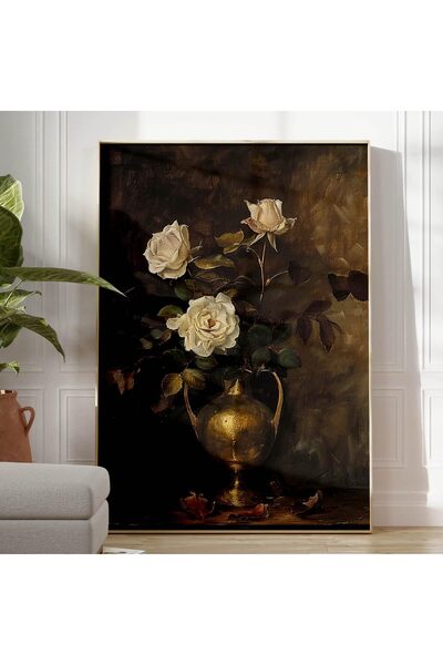 ALAYRA International لوحات جدارية من الزهور العتيقة من ALAYRA، مطبوعات زهور ح...