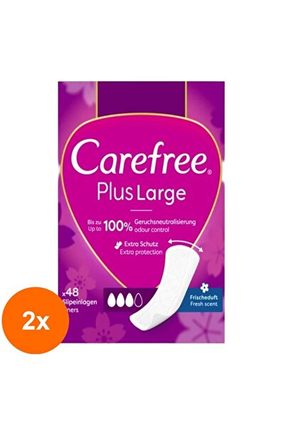 Carefree Set 2 x 48 Absorbante Zilnice Plus Large