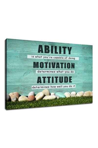 ALAYRA International لوحة جدارية قماشية ملهمة من ALAYRA، تحمل اقتباسات تحفيزي...