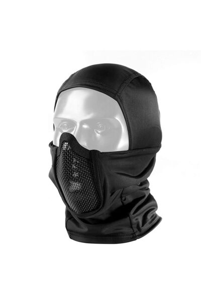 choice2 طقم معدات الحماية من النوع الثاني BK، قناع شبكي نصف وجه مع واقيات للأ...
