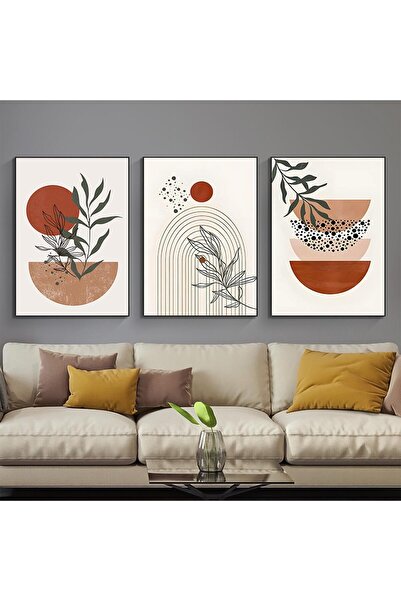 ALAYRA International ALAYRA Modern Geometric Line Picture, Abstract Picture S...