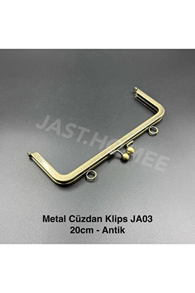 Jast Textile Metal Klips Cüzdan 20cm Vidalı