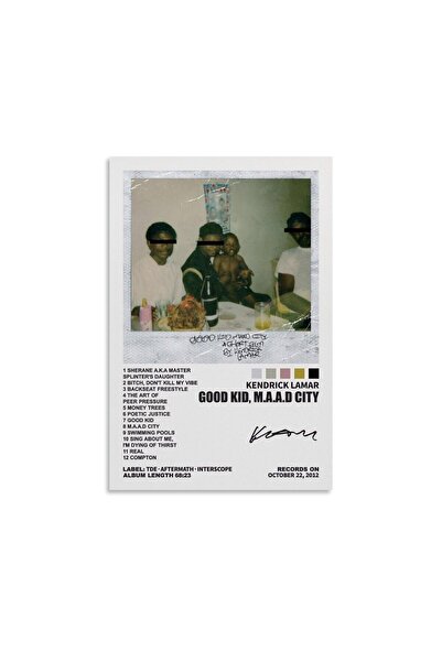 ALAYRA International ALAYRA Kendrick Poster Lamar Good Kid, M.A.A.D City Albu...