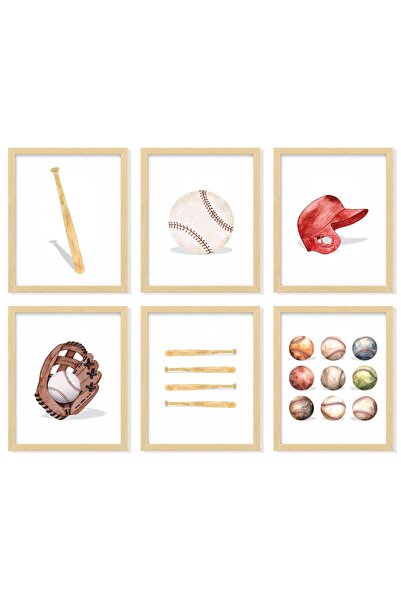 ALAYRA International ALAYRA Vintage Baseball Wall Decor - Baseball Room Decor...