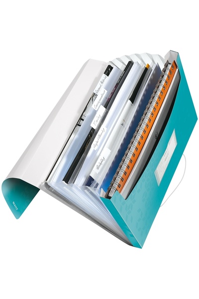 Leitz Mapa A4 tip proiect 250 coli WOW turcoaz metalizat