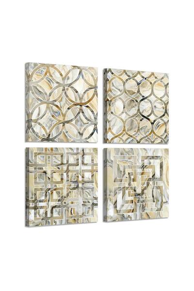 ALAYRA International ALAYRA Vintage Flowers Pattern Paintings Abstract Canvas...