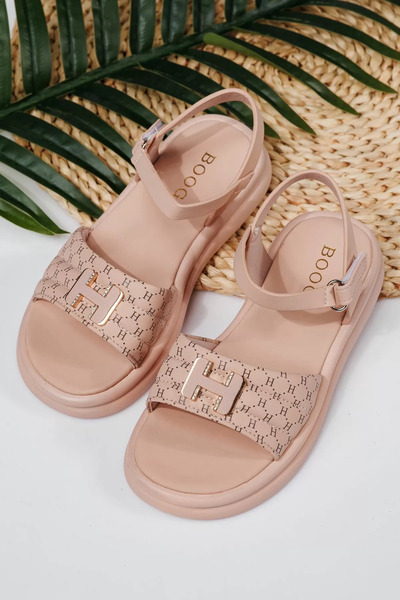 Zaira Ροζ γυναικεία σανδάλια από οικολογικό δέρμα Juliette #21934 - 30