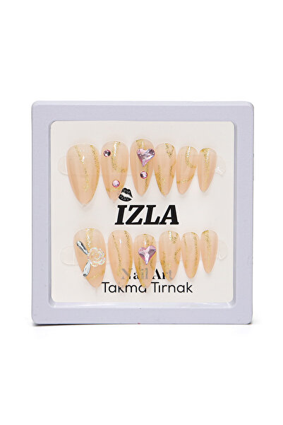 İzla 12'li Taşlı Takma Tırnak No:1