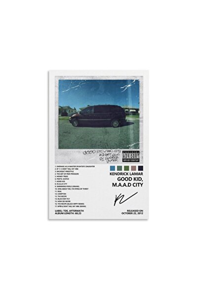 ALAYRA International ملصق ألايرا كيندريك لامار غود كيد، غلاف ألبوم إم.إيه.إيه.دي سيتي، ملصق لغرفة جلوسك على قماش أنيق