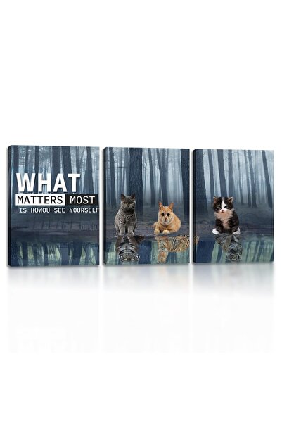 ALAYRA International مجموعة لوحات جدارية ملهمة من ALAYRA، 3 قطع، ديكور جداري ...