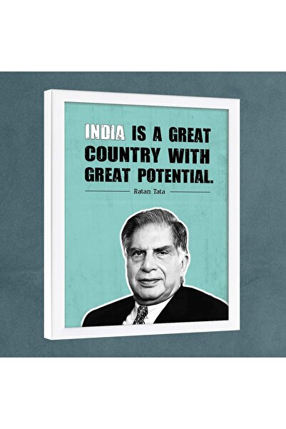 ALAYRA International إطار اقتباسات مناسب من ALAYRA - اقتباسات تحفيزية - ملصق مع إطار - راتان تاتا