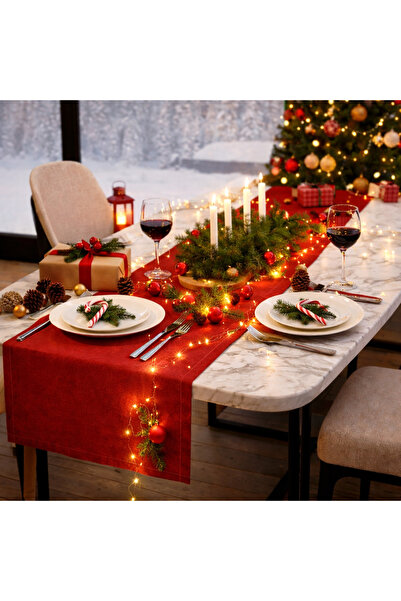 SOFT DEKOR سجادة أرضية حمراء مقاومة للبقع، سجادة أرضية طويلة الأمد بدون خياطة...