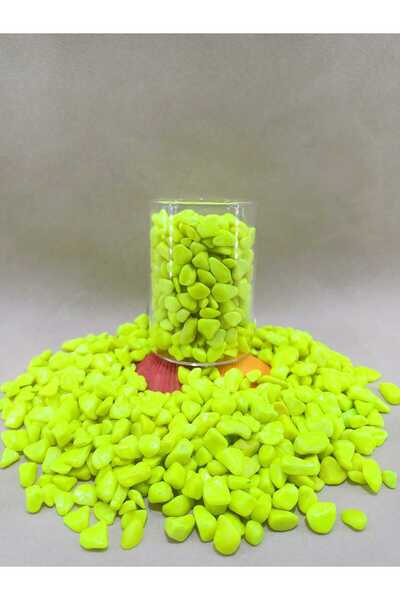 Royall Craft 1 KG Sarı Akvaryum Taşı Parlak Dekoratif- Akvaryum Taşları (1-2 cm)