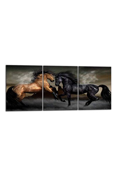 ALAYRA International ALAYRA 3 Panels Horse Poster Prints Modern Motivational ...