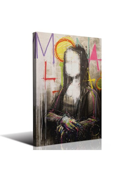 ALAYRA International لوحات الموناليزا التجريدية من ألايرا، مطبوعات قماشية ملو...