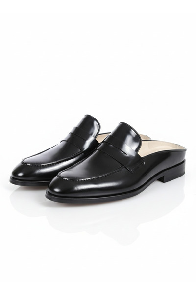 UZR Erkek Fiyonklu Hakiki Deri Çeyiz&Bohça Klasik Terlik